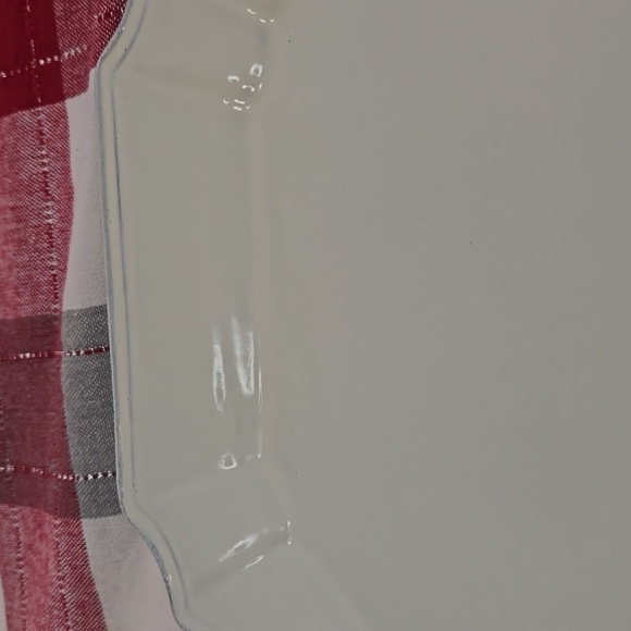 Vintage Ethan Allen Made In Italy Fatto A Mano Ceramic Serving Platter White - Picture 12 of 14